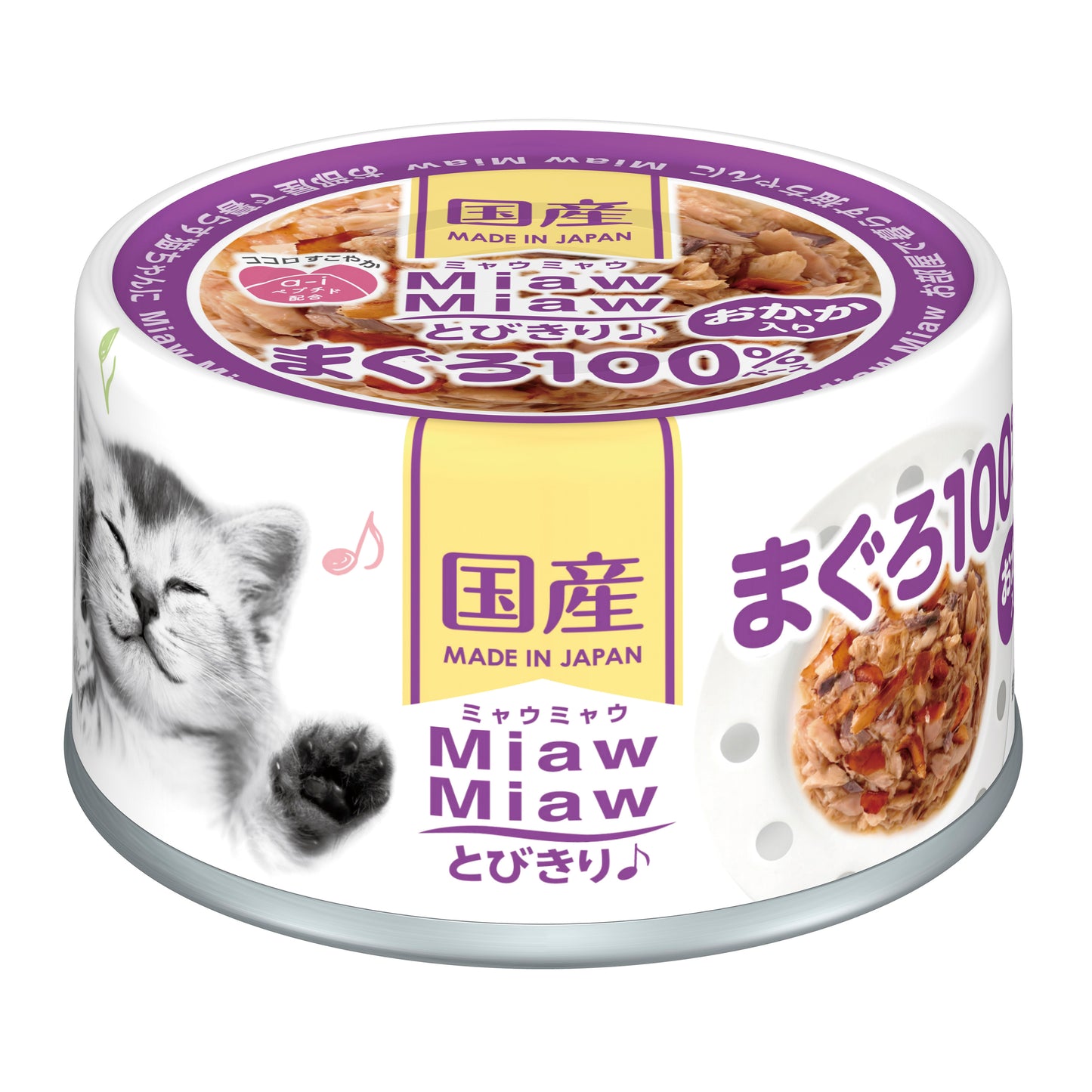 (24 Cans) Aixia Miaw Miaw - Tuna w/Dried Skipjack 60g (MT4)