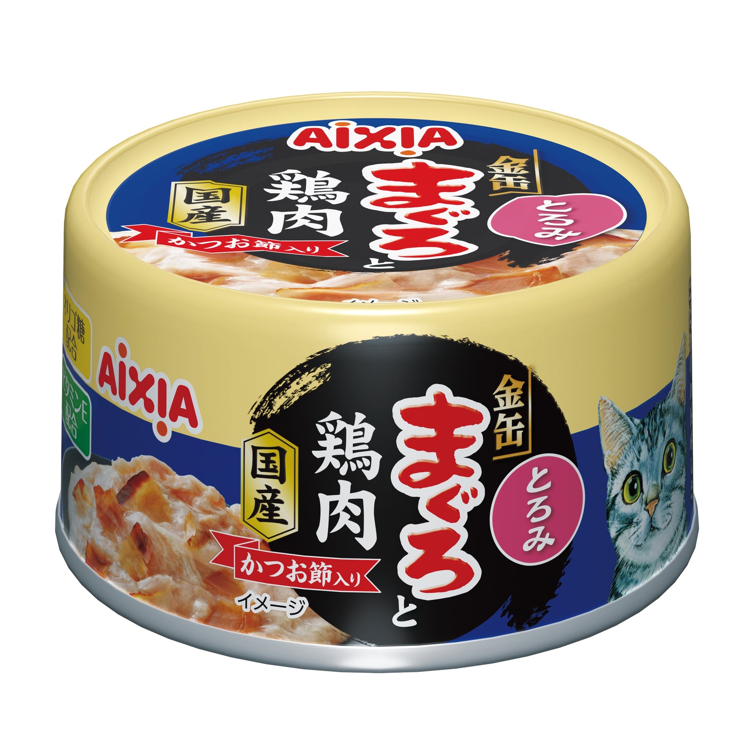 Aixia Kin-can Tuna & Chicken w/Dried SkipJack in Rich Sauce 70g (24 cans)