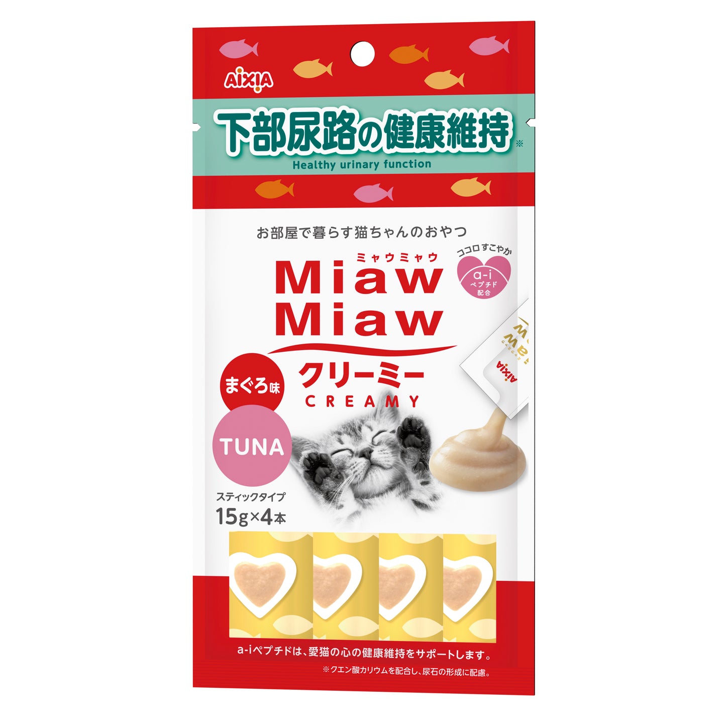 (6 packs) Aixia Miaw Miaw Creamy - Healthy Urinary Function 15g x 4 (MMCM11)