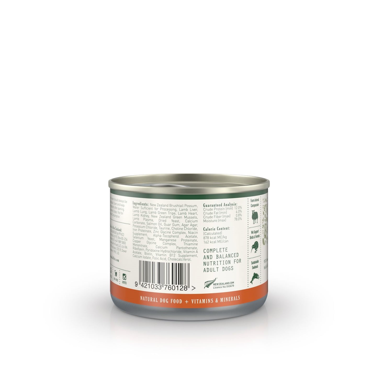 Zealandia Dog Brushtail Pate 185g (24 Cans)