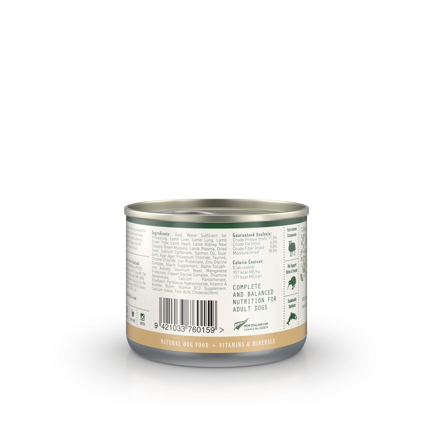 Zealandia Dog Goat Pate 185g (24 Cans)