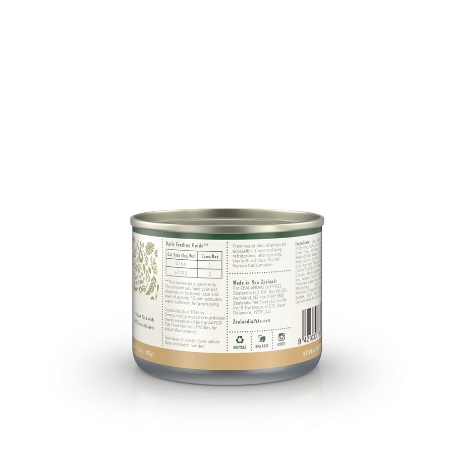 Zealandia Cat Goat Pâté 185g (24 Cans)