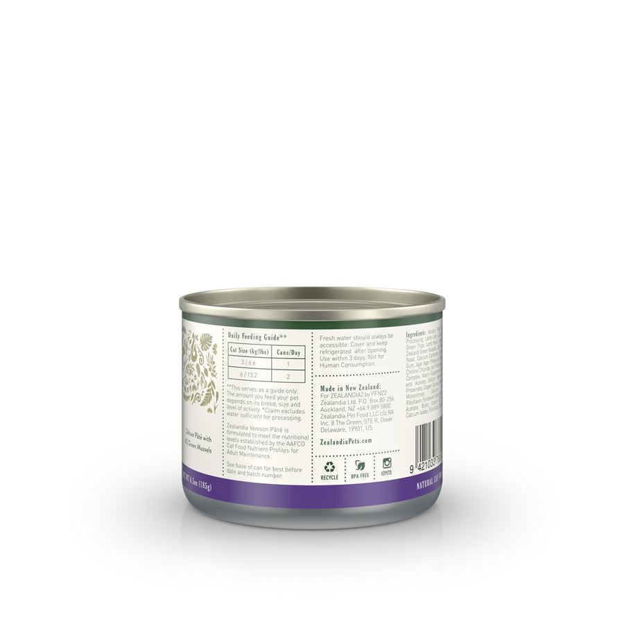 Zealandia Cat Venison Pâté 185g (24 Cans)