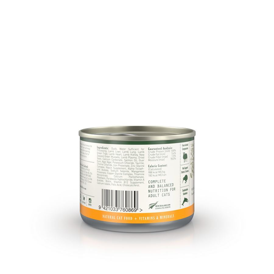 Zealandia Cat Duck Pâté 185g (24 Cans)